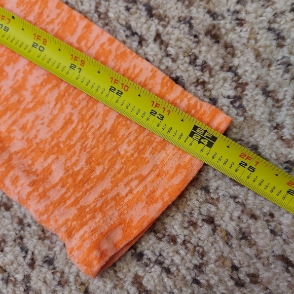 Justice Layered T-Shirt Basketball Hoops Orange Black Silver Girl Size 18 - Picture 6 of 14